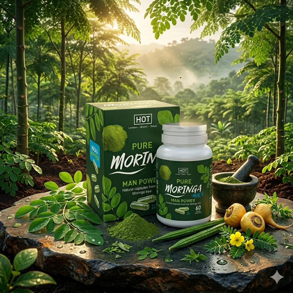 HOT Moringa Man Power Caps – suplement diety na erekcję 60 kapsułek