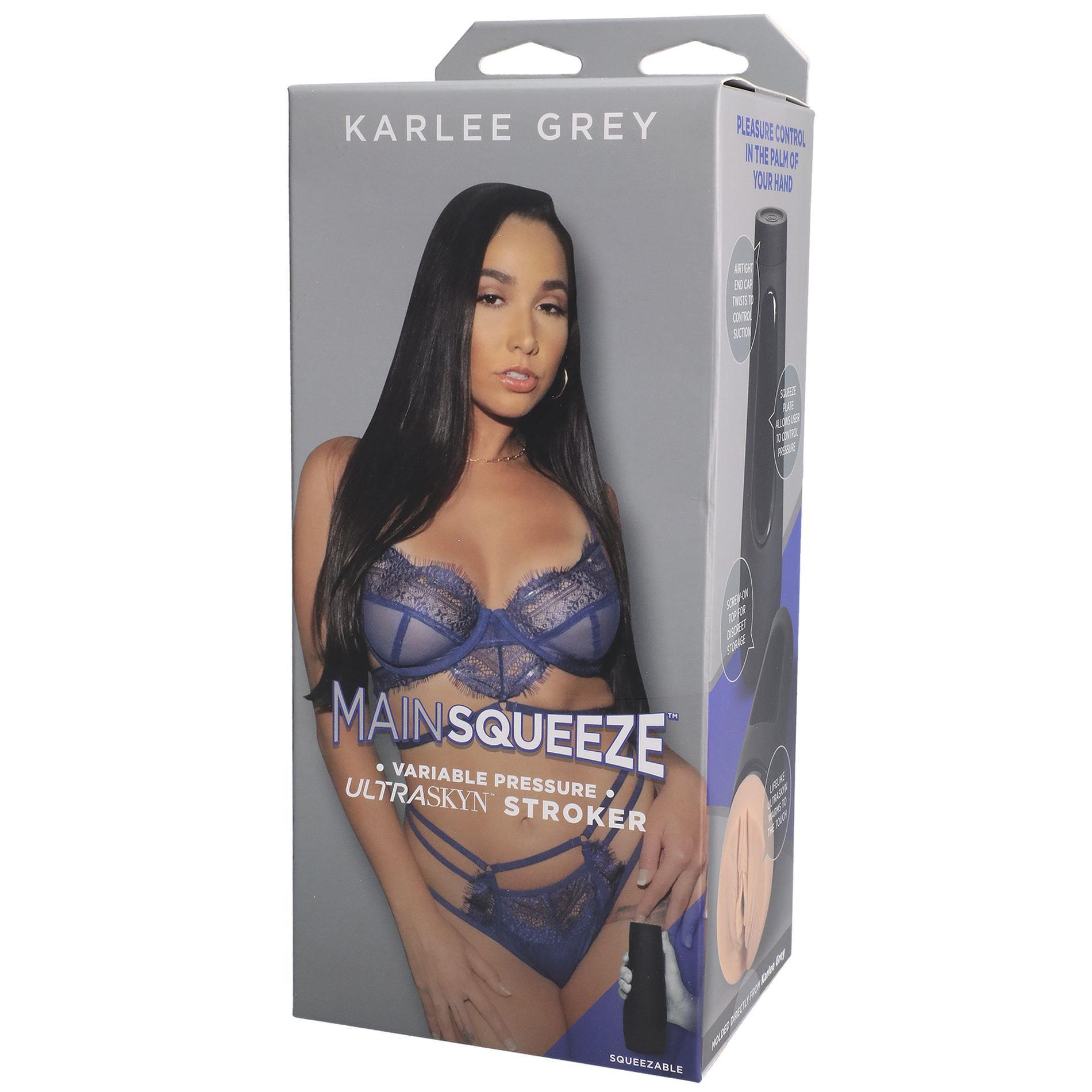 Karlee Grey realistyczna sztuczna pochwa Ultraskyn masturbator z regulacją