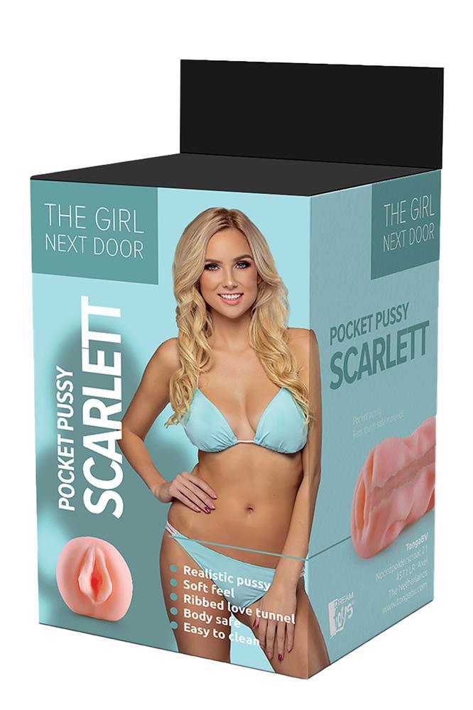 Masturbator Scarlett z kolekcji Dziewczyny z Sąsiedztwa – ciasna sztuczna pochwa